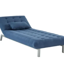 Méridienne En Tissu HORNET - Bleu -Promos Chesteris Boutique 423609