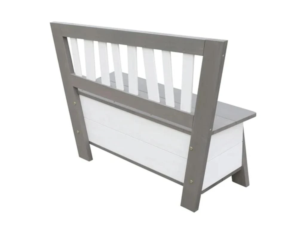 Banc De Rangement Corky Gris Et Blanc 4 Banc De Rangement Corky Gris Et Blanc – Image 4