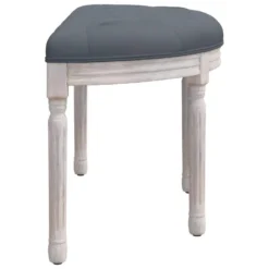 Banc Gris Foncé 81,5x41x49 Cm Velours -Promos Chesteris Boutique banc 21052899