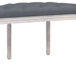 Banc Gris Foncé 81,5x41x49 Cm Velours -Promos Chesteris Boutique banc 21052901