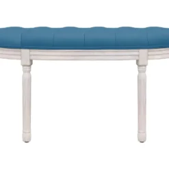 Banc Bleu 110,5x45x49 Cm Velours -Promos Chesteris Boutique banc 21054433