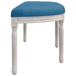 Banc Bleu 110,5x45x49 Cm Velours -Promos Chesteris Boutique banc 21054435