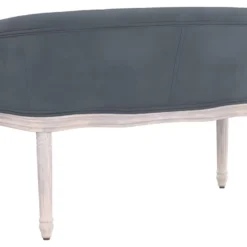 Banc Gris Foncé 98x56x69 Cm Velours -Promos Chesteris Boutique banc 21055659
