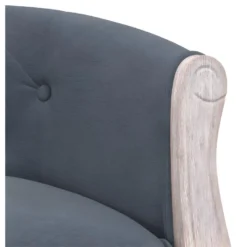 Banc Gris Foncé 98x56x69 Cm Velours -Promos Chesteris Boutique banc 21055661