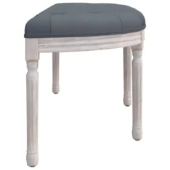 Banc Gris Foncé 110,5x45x49 Cm Velours 11 Banc Gris Foncé 110,5x45x49 Cm Velours -Promos Chesteris Boutique banc 21056257