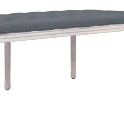 Banc Gris Foncé 110,5x45x49 Cm Velours 12 Banc Gris Foncé 110,5x45x49 Cm Velours -Promos Chesteris Boutique banc 21056259