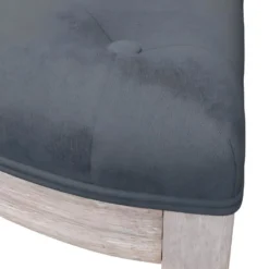 Banc Gris Foncé 110,5x45x49 Cm Velours 13 Banc Gris Foncé 110,5x45x49 Cm Velours -Promos Chesteris Boutique banc 21056261