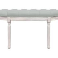Banc Gris Clair 110,5x45x49 Cm Velours -Promos Chesteris Boutique banc 21056271