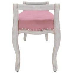 Banc Rose 110x45x60 Cm Velours -Promos Chesteris Boutique banc 21056565