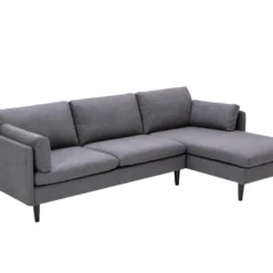 Canapé D'angle Réversible En Tissu MAKAO - Gris -Promos Chesteris Boutique canape 1027635