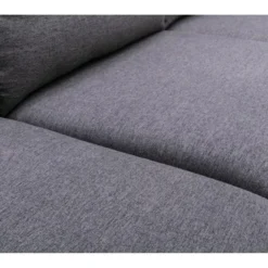 Canapé D'angle Réversible En Tissu MAKAO - Gris -Promos Chesteris Boutique canape 1027645