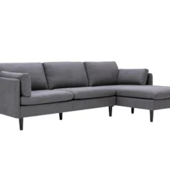 Canapé D'angle Réversible En Tissu MAKAO - Gris -Promos Chesteris Boutique canape 1027661