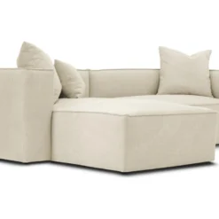 Canapé D'angle Gauche En Tissu Crème ACACE 8 Canapé D'angle Gauche En Tissu Crème ACACE -Promos Chesteris Boutique canape 10675993