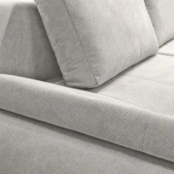 Canapé Convertible Angle Gauche En Tissu Côtelé Gris Clair - WINNIE 8 Canapé Convertible Angle Gauche En Tissu Côtelé Gris Clair - WINNIE -Promos Chesteris Boutique canape 10685873