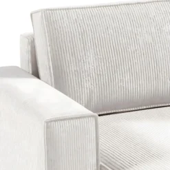 Canapé En U 5 Places Avec Coffre Isaac Velours Côtelé Blanc Cassé 7 Canapé En U 5 Places Avec Coffre Isaac Velours Côtelé Blanc Cassé -Promos Chesteris Boutique canape 11107269