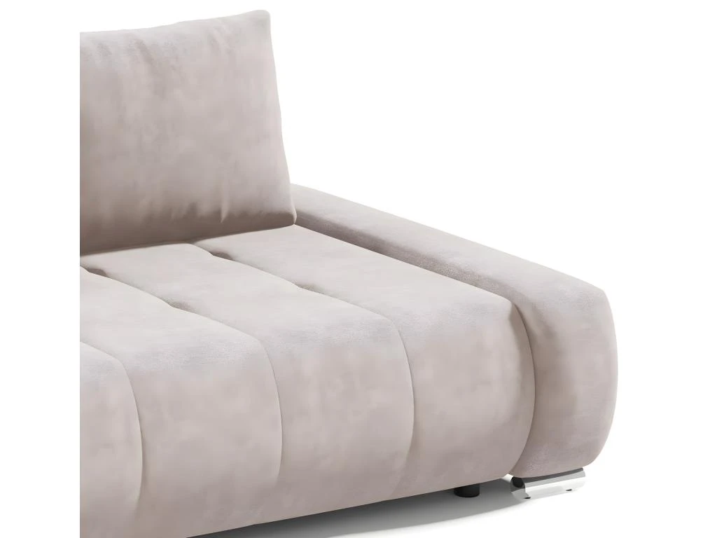 Canapé Convertible 3 Places Avec Coffre Jonas Crème 2 Canapé Convertible 3 Places Avec Coffre Jonas Crème – Image 2