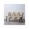 Canapé Beige Avec Feuilles Velours/Bois - TSAMI