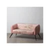Canapé 2 Places Rose Velours/Métal - CHELI