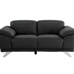 Canapé 2 Places En Cuir De Vachette Noir AZIDEE II 11 Canapé 2 Places En Cuir De Vachette Noir AZIDEE II -Promos Chesteris Boutique canape 11161135