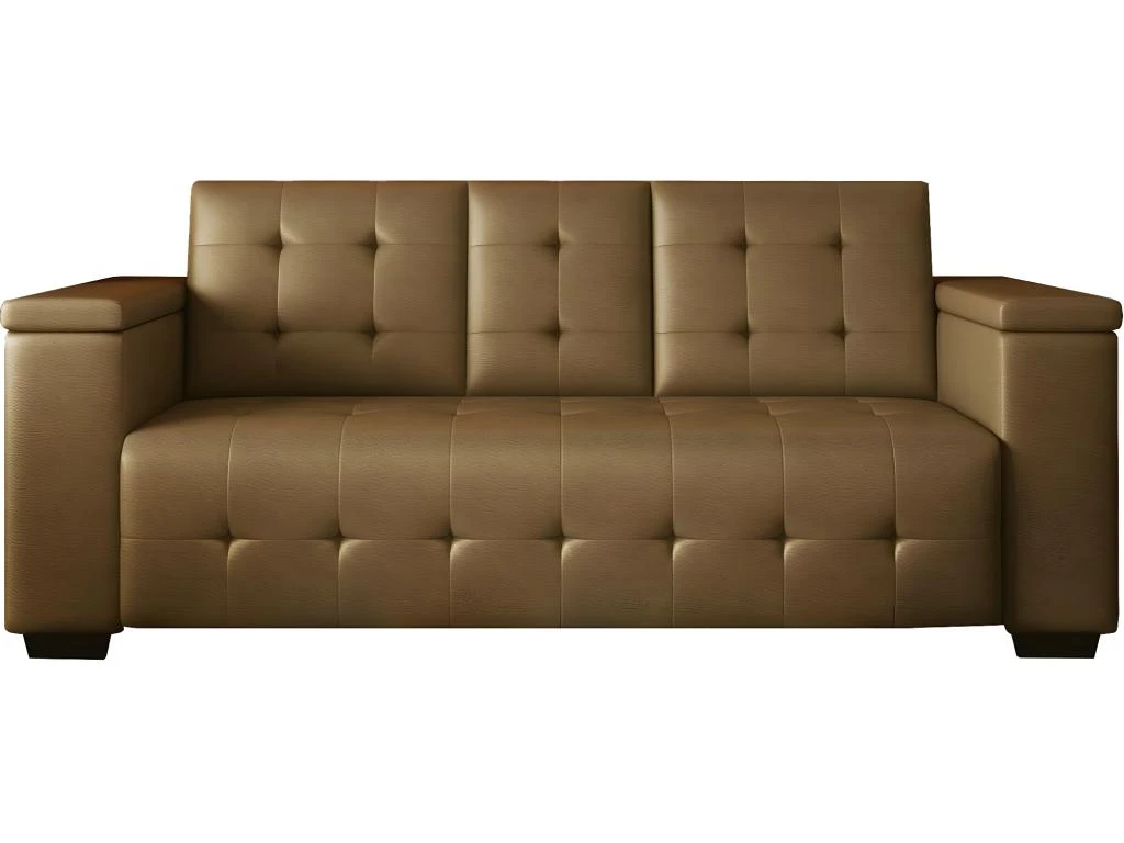 Canapé Clic-clac Convertible "Renarde" - 214 X 86 X 86 Cm - 3 Places - Marron + Rangements 3 Canapé Clic-clac Convertible "Renarde" - 214 X 86 X 86 Cm - 3 Places - Marron + Rangements – Image 3