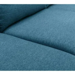 Canapé D'angle Réversible En Tissu MAKAO - Bleu Canard -Promos Chesteris Boutique canape 1141755