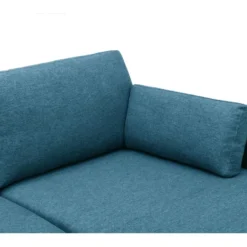 Canapé D'angle Réversible En Tissu MAKAO - Bleu Canard -Promos Chesteris Boutique canape 1141765