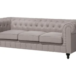 Canapé Angle à Droite 6 Places En Tissu Beige CHESTERFIELD 16 Canapé Angle à Droite 6 Places En Tissu Beige CHESTERFIELD -Promos Chesteris Boutique canape 11665671