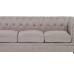 Canapé Angle à Gauche 6 Places En Tissu Beige CHESTERFIELD -Promos Chesteris Boutique canape 11666525