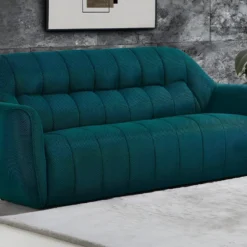 Canapé 3 Places En Tissu 3D Noir ARIANO -Promos Chesteris Boutique canape 1176757