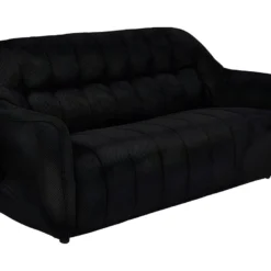 Canapé 3 Places En Tissu 3D Noir ARIANO -Promos Chesteris Boutique canape 1176777