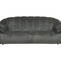 Canapé 3 Places En Velours Anthracite MALVITO -Promos Chesteris Boutique canape 1176809