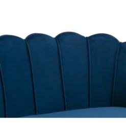 Canapé 2 Places Coquillage En Velours Bleu Nuit DANDELION De Pascal Morabito -Promos Chesteris Boutique canape 1176829