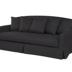 Canapé 3 Places En Tissu Noir Housse Amovible GILJA -Promos Chesteris Boutique canape 11772923