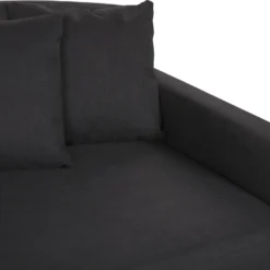 Canapé 3 Places En Tissu Noir Housse Amovible GILJA -Promos Chesteris Boutique canape 11772929