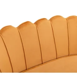 Canapé 2 Places Coquillage En Velours Jaune Moutarde DANDELION De Pascal Morabito -Promos Chesteris Boutique canape 1177623