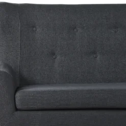 Canapé Banquette 2 Places En Tissu Noir SKIBBY -Promos Chesteris Boutique canape 11776993