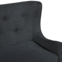 Canapé Banquette 2 Places En Tissu Noir SKIBBY -Promos Chesteris Boutique canape 11776995