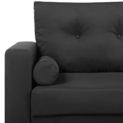 Canapé 2 Places En Tissu Noir KALMAR -Promos Chesteris Boutique canape 11781589