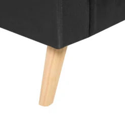 Canapé 2 Places En Tissu Noir KALMAR -Promos Chesteris Boutique canape 11781593