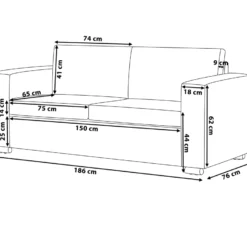 Canapé 3 Places En Cuir Blanc HELSINKI 12 Canapé 3 Places En Cuir Blanc HELSINKI -Promos Chesteris Boutique canape 11781861