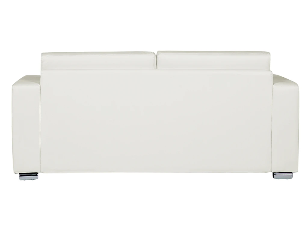 Canapé 3 Places En Cuir Blanc HELSINKI 5 Canapé 3 Places En Cuir Blanc HELSINKI – Image 5