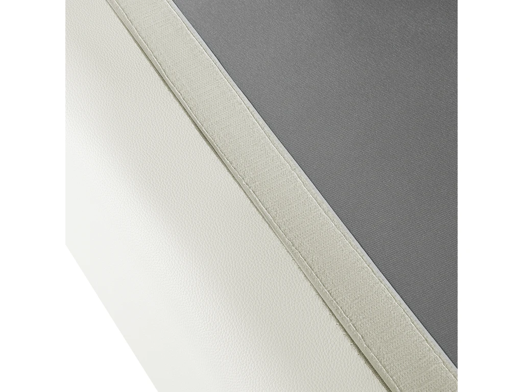 Canapé 3 Places En Cuir Blanc HELSINKI 8 Canapé 3 Places En Cuir Blanc HELSINKI – Image 8