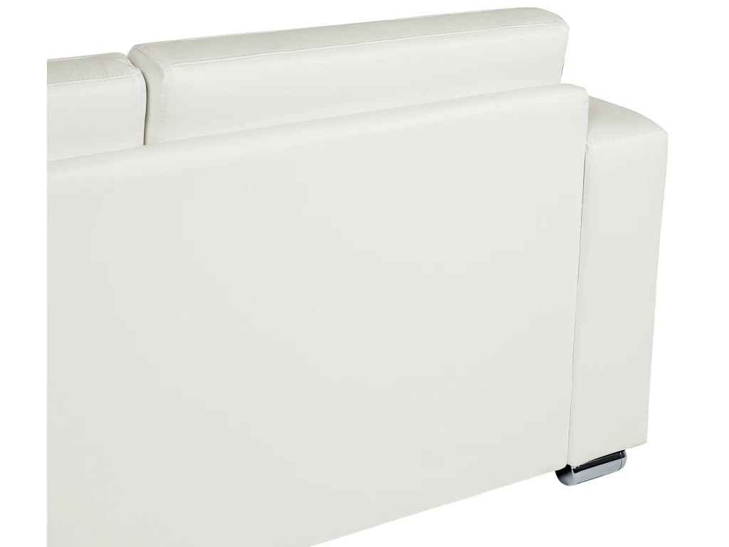 Canapé 3 Places En Cuir Blanc HELSINKI 9 Canapé 3 Places En Cuir Blanc HELSINKI – Image 9