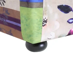 Canapé 3 Places Patchwork Bordeaux Violet CHESTERFIELD -Promos Chesteris Boutique canape 11782121