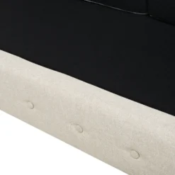 Canapé 3 Places En Tissu Beige Avec Pieds Droits CHESTERFIELD -Promos Chesteris Boutique canape 11783429