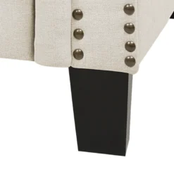 Canapé 3 Places En Tissu Beige Avec Pieds Droits CHESTERFIELD -Promos Chesteris Boutique canape 11783431