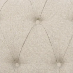 Canapé 3 Places En Tissu Beige Avec Pieds Droits CHESTERFIELD -Promos Chesteris Boutique canape 11783433