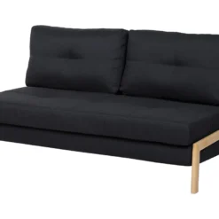 Canapé Convertible 2 Places En Tissu Noir EDLAND -Promos Chesteris Boutique canape 11941711
