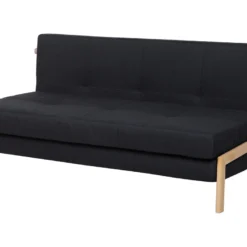 Canapé Convertible 2 Places En Tissu Noir EDLAND -Promos Chesteris Boutique canape 11941715