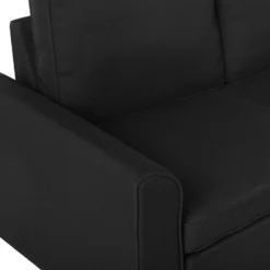 Canapé Angle Côté Gauche Convertible En Tissu Noir 3 Places NESNA 19 Canapé Angle Côté Gauche Convertible En Tissu Noir 3 Places NESNA -Promos Chesteris Boutique canape 11942653